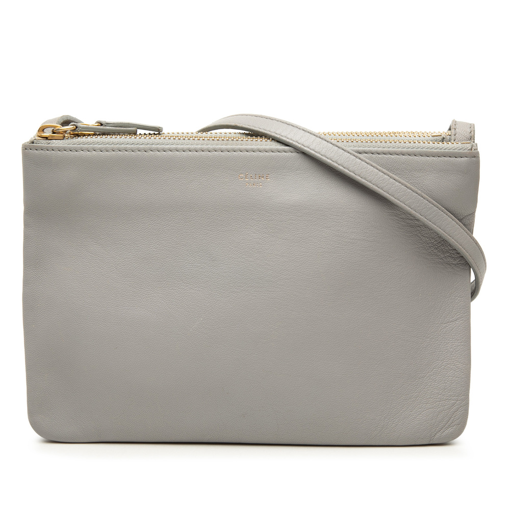 Pre-Loved Celine Small Lambskin Trio Crossbody